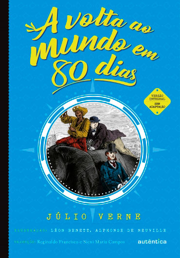 capa do livro viagem ao mundo em 80 dias